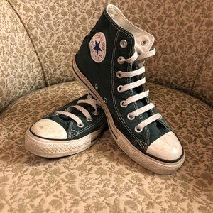 Green Converse All Stars Chuck Taylor Sz M 5 W 7